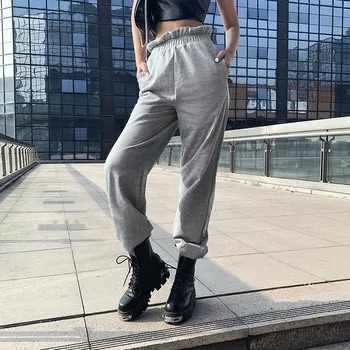 JIEZuoFang Spring Autumn 2020 Straight Pants High Waist Gray Ruffles Trackpants Sweatpants Joggers Harajuku Streetwear Hip Hop
JIEZuoFang Spring Autumn 2020 Straight Pants High Waist Gray Ruffles Trackpants Sweatpants Joggers Harajuku Streetwear Hip Hop