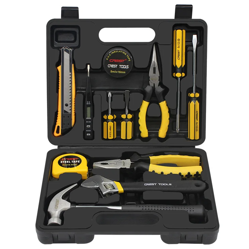 13 PCS Hand Tool Set General Household Repair Multifunction Tool Kit Screwdriver Knife Hammer Wrench Tool Set Portable
13 PCS Hand Tool Set General Household Repair Multifunction Tool Kit Screwdriver Knife Hammer Wrench Tool Set Portable
