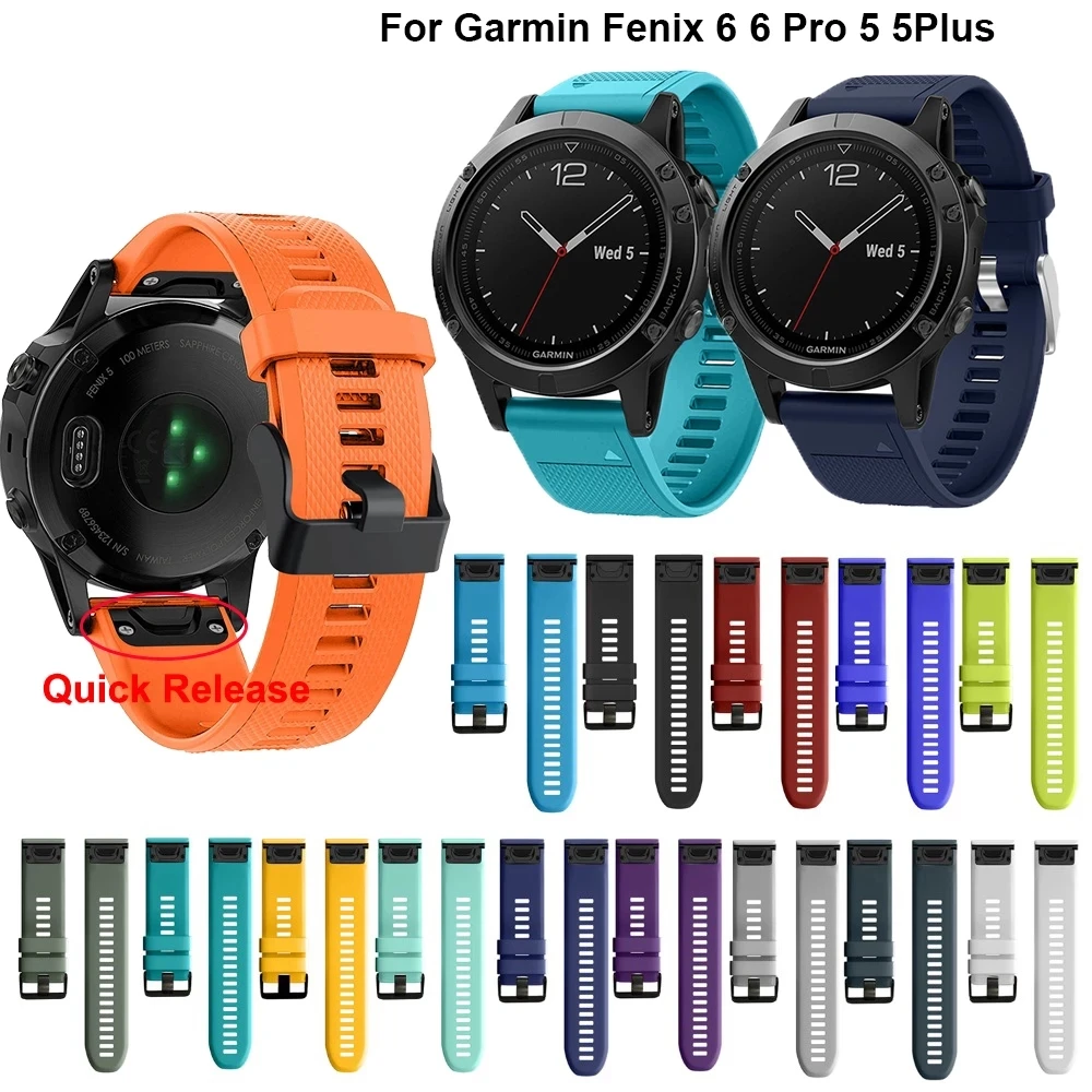 26mm Silicone Watchband Wriststrap for Garmin Fenix 6X 6 6S Pro 5X 5 5S Plus 3 3HR Watch Bracelet Easy Fit Quick Release 20 22mm
26mm Silicone Watchband Wriststrap for Garmin Fenix 6X 6 6S Pro 5X 5 5S Plus 3 3HR Watch Bracelet Easy Fit Quick Release 20 22mm