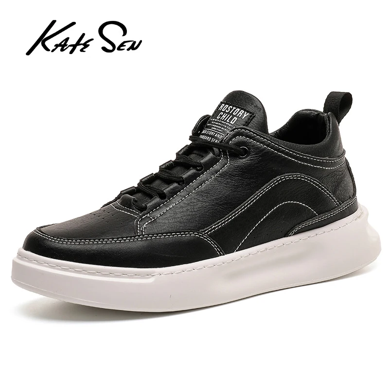 KATESEN men shoes new Men causal Genuine Leather shoes man loafers sneakers British dress shoes lace-up male leisure shoes
KATESEN men shoes new Men causal Genuine Leather shoes man loafers sneakers British dress shoes lace-up male leisure shoes