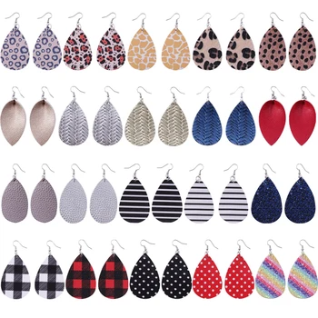 20Pairs/lot Pu Leather Earrings Sets 2020 Statement Earings Dangle Wave Point Leaf Hollow Leopard Teardrop Fashion Drop Earrings
20Pairs/lot Pu Leather Earrings Sets 2020 Statement Earings Dangle Wave Point Leaf Hollow Leopard Teardrop Fashion Drop Earrings