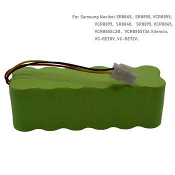 14.4V 3500mAh Rechargeable NI-MH Battery pack For Samsung NaviBot SR8840 SR8845 VCR8845 SR8855 VC-RE70V Sweeper Vacuum Cleaner
14.4V 3500mAh Rechargeable NI-MH Battery pack For Samsung NaviBot SR8840 SR8845 VCR8845 SR8855 VC-RE70V Sweeper Vacuum Cleaner