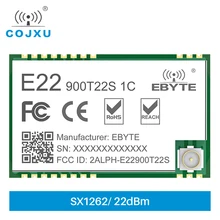 SX1262 LoRa RF IoT Module 868MHz 915Hz 22dBm UART Interface Long Range Transmitter and Receiver cojxu E22-900T22S1C
SX1262 LoRa RF IoT Module 868MHz 915Hz 22dBm UART Interface Long Range Transmitter and Receiver cojxu E22-900T22S1C