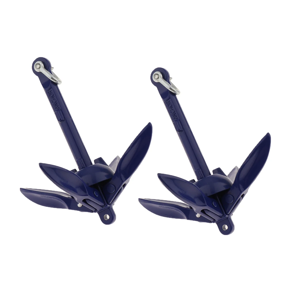 2-Set Aluminum Folding Anchor System Canoe Kayak Raft Sailboat Fishingboat Jet Ski 2-Set Aluminum Folding Anchor System Canoe Kayak Raft Sailboat Fishingboat Jet Ski