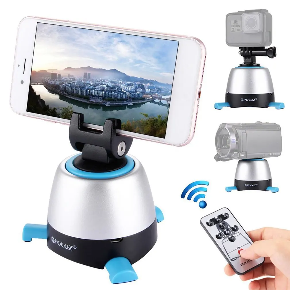 Electronic 360 Degree Rotation Panoramic Tripod Head with Remote Controller Rotating Pan Head For Smartphones
Electronic 360 Degree Rotation Panoramic Tripod Head with Remote Controller Rotating Pan Head For Smartphones