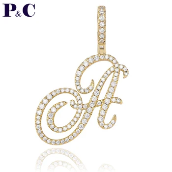 A-Z Cursive Letters Custom Name Pendant&Necklace Iced Out Cubic Zircon Gold Silver Color Charm Men's Women Hip Hop Rock Jewelry
A-Z Cursive Letters Custom Name Pendant&Necklace Iced Out Cubic Zircon Gold Silver Color Charm Men's Women Hip Hop Rock Jewelry