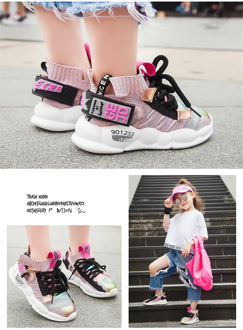 2019 Autumn Kids sneakers Girls shoes Boys Fashion Casual Children Shoes for Girl Sport Running Child Shoes Chaussure Enfant (13)
