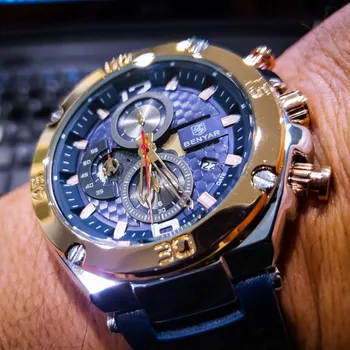 BENYAR 2020 New Quartz Men's Watches Fashion Leather Men Wrist Watch Military Waterproof Chronograph Watch Men Relogio Masculino 
BENYAR 2020 New Quartz Men's Watches Fashion Leather Men Wrist Watch Military Waterproof Chronograph Watch Men Relogio Masculino