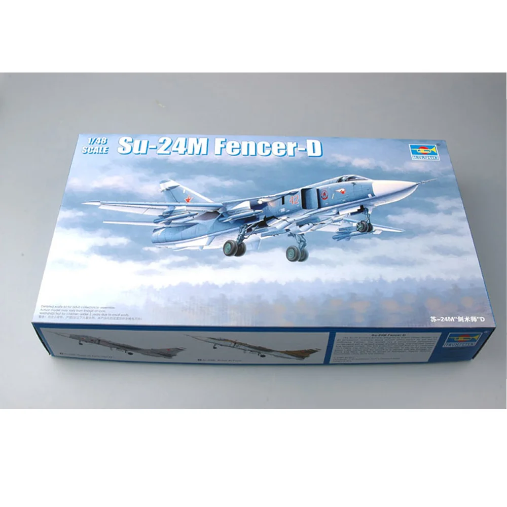 Trumpeter 02835 1/48 Scale Sukhoi Su-24M Fencer-D Fighter Bomber Plane Airplane Aircraft Toy Plastic Assembly Model Kit
Trumpeter 02835 1/48 Scale Sukhoi Su-24M Fencer-D Fighter Bomber Plane Airplane Aircraft Toy Plastic Assembly Model Kit