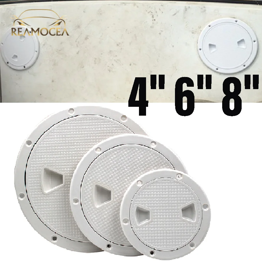 Крышка для люка Reamocea, пластиковая белая пластина с винтовым креплением, 4/6/8 дюйма, для осмотра лодки, яхты, морской
Крышка для люка Reamocea, пластиковая белая пластина с винтовым креплением, 4/6/8 дюйма, для осмотра лодки, яхты, морской