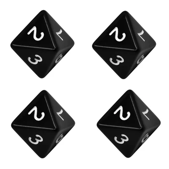 4Pcs Acrylic Dice Toys 8 Sided Number Game Dice Set Playing Polyhedral Dice Black for Dungeons And Dragons RPG Party Board Games
4Pcs Acrylic Dice Toys 8 Sided Number Game Dice Set Playing Polyhedral Dice Black for Dungeons And Dragons RPG Party Board Games