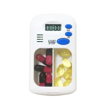 2 Grid pill box medicine Storage Box Electronic Timing Reminder Medicine Boxes Alarm Timer Pills Organizer Pill Drug Container
2 Grid pill box medicine Storage Box Electronic Timing Reminder Medicine Boxes Alarm Timer Pills Organizer Pill Drug Container