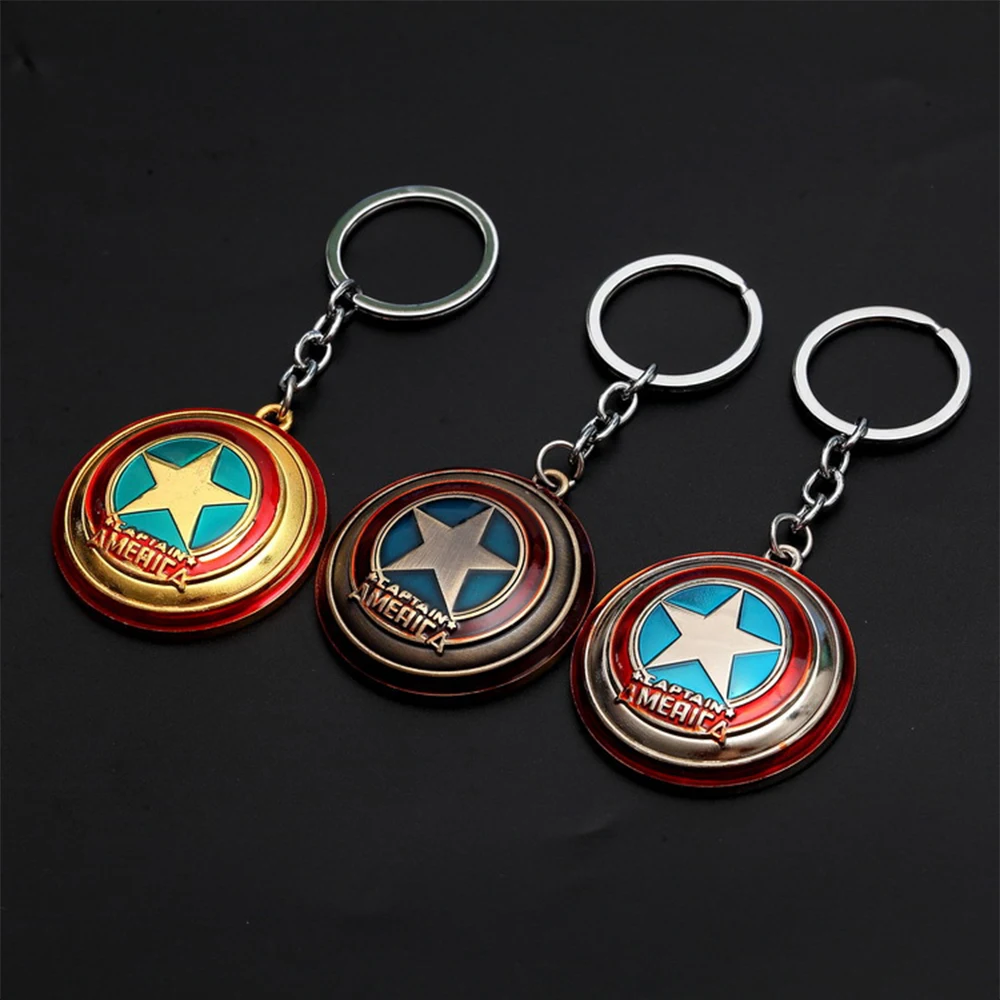 2020 New revolving captain America shield car key chain for men metal avengers key chain pendant BOYFRIEND gift
2020 New revolving captain America shield car key chain for men metal avengers key chain pendant BOYFRIEND gift