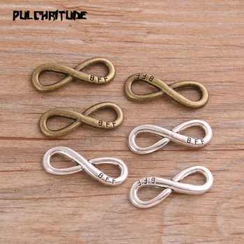 20pcs 9*24mm Two Color Metal Zinc Alloy BFF Unlimited Connector Charms Fit Jewelry Medical Plant Pendant Makings 
20pcs 9*24mm Two Color Metal Zinc Alloy BFF Unlimited Connector Charms Fit Jewelry Medical Plant Pendant Makings