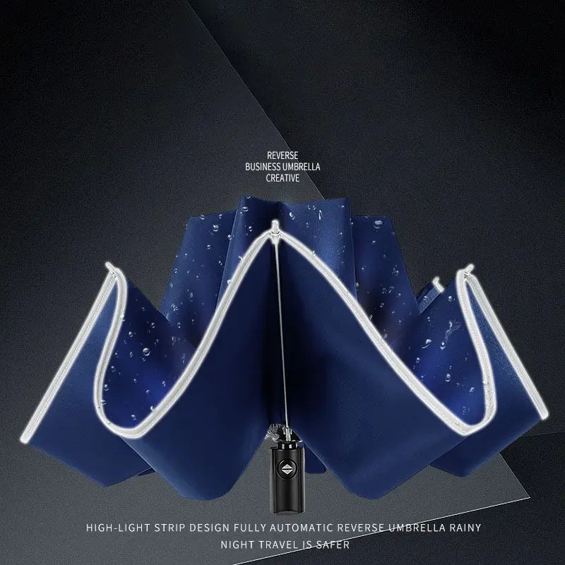4 Color Angel ring high reflective design Automatic folding umbrella Unisex Windproof Rainproof Business Umbrella
4 Color Angel ring high reflective design Automatic folding umbrella Unisex Windproof Rainproof Business Umbrella