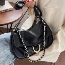 Chain Black Crossbody Bag Female Pleated Shoulder Bag Luxury Soft Leather Handbags Women's All Match Designer Messenger Bag Sac
Chain Black Crossbody Bag Female Pleated Shoulder Bag Luxury Soft Leather Handbags Women's All Match Designer Messenger Bag Sac