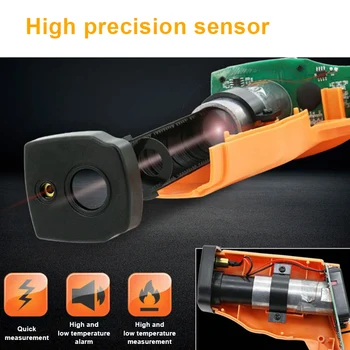 Industrial Infrared Thermometer Digital Thermometer High Precision with Backlight LED Digital Display ALI88
Industrial Infrared Thermometer Digital Thermometer High Precision with Backlight LED Digital Display ALI88