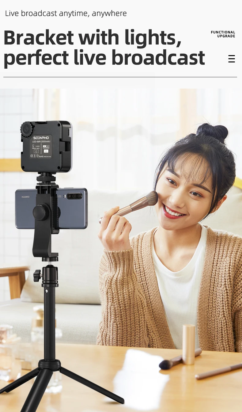 6W Mini RGB LED Video Light with Tripod 2700K-6500K On Camera Fill Light Photography Lighting For Tiktok Vlog Light lamp 6W Mini RGB LED Video Light with Tripod 2700K-6500K On Camera Fill Light Photography Lighting For Tiktok Vlog Light lamp