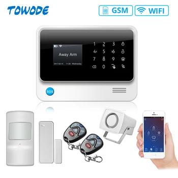 Towode G90B Plus WiFi GSM 2G Wireless APP Remote Control home Alarm System in Spanish/Russian/English/French
Towode G90B Plus WiFi GSM 2G Wireless APP Remote Control home Alarm System in Spanish/Russian/English/French