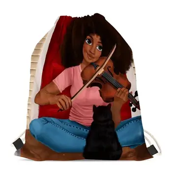 HYCOOL Sport Bags Women Drawstring Bags African Black Girl Violin Pattern Girls Travel Softback Ladies Yoga Fitness Backpack
HYCOOL Sport Bags Women Drawstring Bags African Black Girl Violin Pattern Girls Travel Softback Ladies Yoga Fitness Backpack