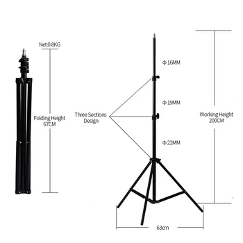 Light Stand Tripod Holder With 1/4 Screw Head For Photography Studio Softbox Video Flash 2M Quality assured Photography Tripod 
Light Stand Tripod Holder With 1/4 Screw Head For Photography Studio Softbox Video Flash 2M Quality assured Photography Tripod