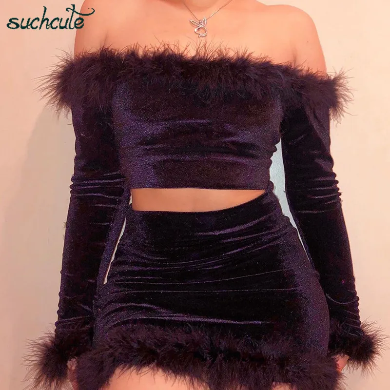 SUCHCUTE patchwork faux Two Pieces Sets tops and Skirt Women Suits Gothic Party Punk off shoulder top long sleeve Female Clothes
SUCHCUTE patchwork faux Two Pieces Sets tops and Skirt Women Suits Gothic Party Punk off shoulder top long sleeve Female Clothes