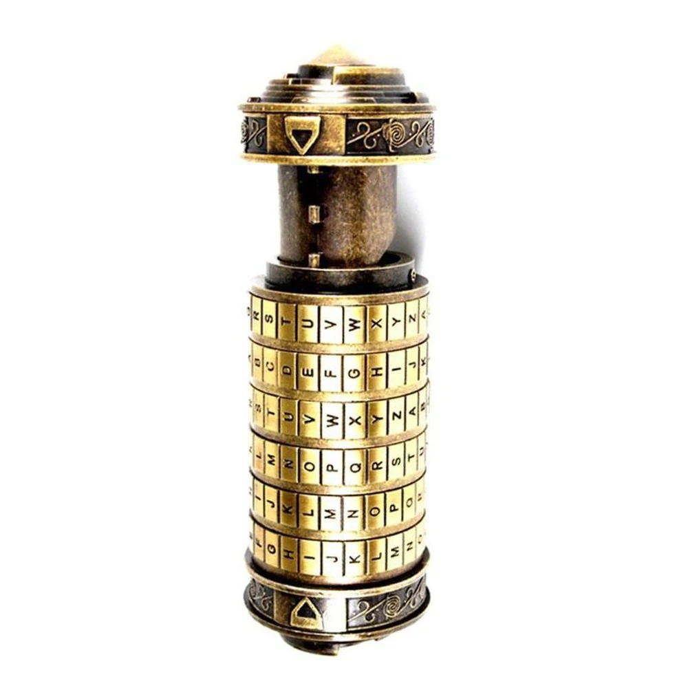 Hot Retro Birthday Valentine Gift Box Cylinder Lockbox Da Vinci Code Alphabet Locks Cylindrical Lock Home Decoration
Hot Retro Birthday Valentine Gift Box Cylinder Lockbox Da Vinci Code Alphabet Locks Cylindrical Lock Home Decoration
