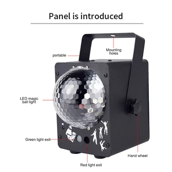 LED Stage Light Disco Laser Light RGB DJ Disco Ball Lamp Sound Activated Projector Light For Dance Halls Bars Party Christmas
LED Stage Light Disco Laser Light RGB DJ Disco Ball Lamp Sound Activated Projector Light For Dance Halls Bars Party Christmas