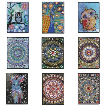 DIY Mandala Special Shaped Diamond Painting Notebook 50 Pages Sketchbook A5 Notepad Creative Diary Book Student Kids Craft Gift 
DIY Mandala Special Shaped Diamond Painting Notebook 50 Pages Sketchbook A5 Notepad Creative Diary Book Student Kids Craft Gift