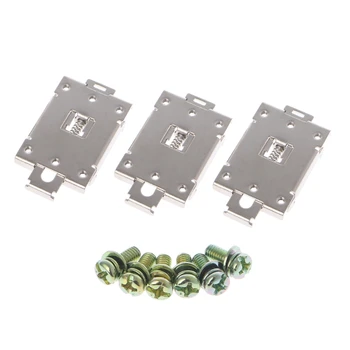 3 Pcs Single Phase SSR 35mm DIN Rail Fixed Solid State Relay Clip Clamp w./ 6 Mounting Screws
3 Pcs Single Phase SSR 35mm DIN Rail Fixed Solid State Relay Clip Clamp w./ 6 Mounting Screws