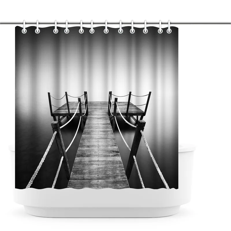 Polyester Bathroom Curtain The Boardwalk At The Small Pier Print Modern Style Shower Curtains Photo Custom Waterproof Curtain
Polyester Bathroom Curtain The Boardwalk At The Small Pier Print Modern Style Shower Curtains Photo Custom Waterproof Curtain