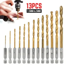 13PCS Twist Drill Bit Set Brocas Taladro Matkap Para Madera Perceuse Perforadora Trapano Punte Juego De Bohrer Boor Foret Bois
13PCS Twist Drill Bit Set Brocas Taladro Matkap Para Madera Perceuse Perforadora Trapano Punte Juego De Bohrer Boor Foret Bois