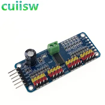 16 Channel 12-bit PWM/Servo Driver-I2C interface PCA9685 module for arduino or Raspberry pi shield module servo shield
16 Channel 12-bit PWM/Servo Driver-I2C interface PCA9685 module for arduino or Raspberry pi shield module servo shield