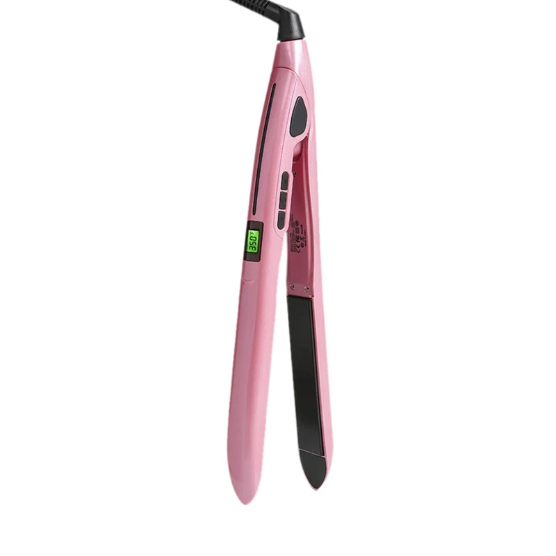 Hair Straightener with 1 Inch Ion plates Adjustable Temperature Suitable for All Hair Types Fast Dual Voltage Rose Pink UK plug
Hair Straightener with 1 Inch Ion plates Adjustable Temperature Suitable for All Hair Types Fast Dual Voltage Rose Pink UK plug