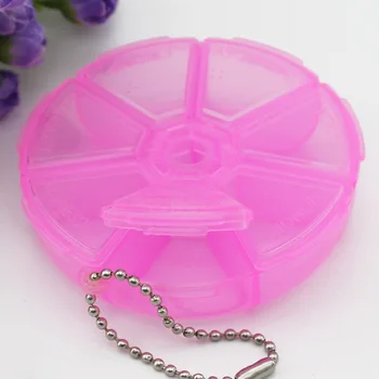 Portable 7 Slot Health Pill Case Organizer Medicine Drug Round Box P9 
Portable 7 Slot Health Pill Case Organizer Medicine Drug Round Box P9