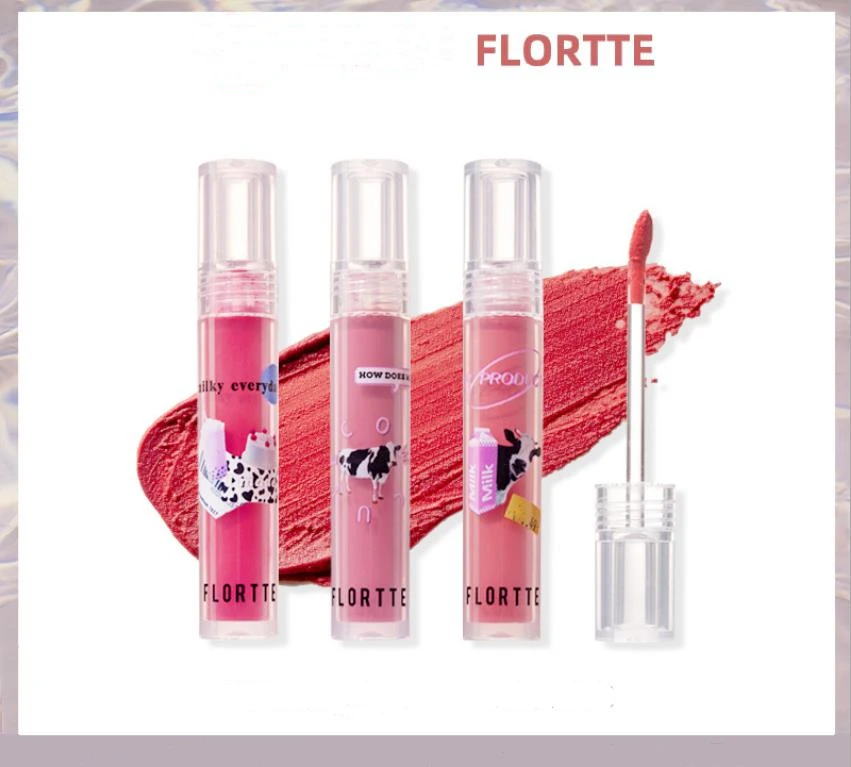 FLORTTE, воздушная жидкая помада для губ с молоком, грязь для губ, крем-тинт для губ, жидкая помада, блеск для губ, стойкий макияж, женская косметика
FLORTTE, воздушная жидкая помада для губ с молоком, грязь для губ, крем-тинт для губ, жидкая помада, блеск для губ, стойкий макияж, женская косметика