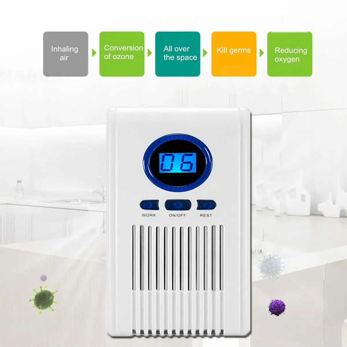 Air-Purifier Ionizer Generator Mini Ozone Generator Air Purifier Home Negative Ion Generator
Air-Purifier Ionizer Generator Mini Ozone Generator Air Purifier Home Negative Ion Generator