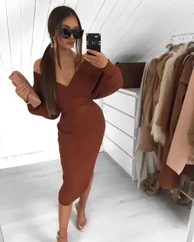 Newest Ladies Winter Sexy Off Shoulder Long Sleeve Bodycon Bandage Dress 2020 Designer Fashion Evening Party Dress Vestido
Newest Ladies Winter Sexy Off Shoulder Long Sleeve Bodycon Bandage Dress 2020 Designer Fashion Evening Party Dress Vestido