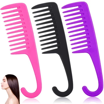 3PCS Large Wide Tooth Combs Of Hook Handle Detangling Reduce Hair Loss Comb Pro Hairdress Salon Dyeing Styling Brush Tools
3PCS Large Wide Tooth Combs Of Hook Handle Detangling Reduce Hair Loss Comb Pro Hairdress Salon Dyeing Styling Brush Tools