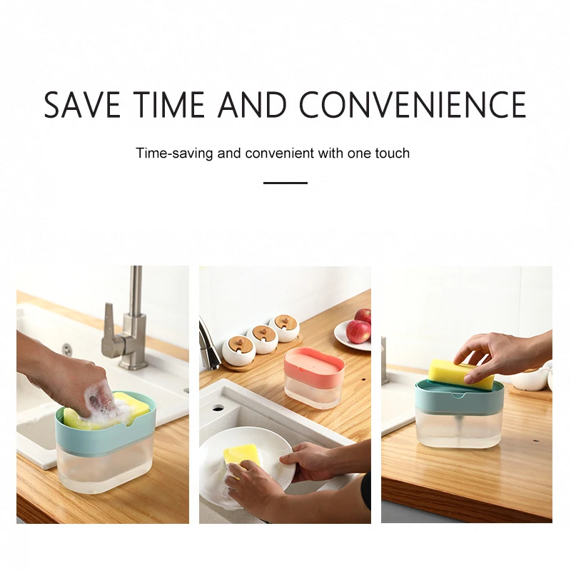 2-in-1 Manual Dishwashing Liquid Dosing Device Press Outlet Box Dishwashing Brush Soap Liquid Box Dishwashing liquid dispenser
2-in-1 Manual Dishwashing Liquid Dosing Device Press Outlet Box Dishwashing Brush Soap Liquid Box Dishwashing liquid dispenser