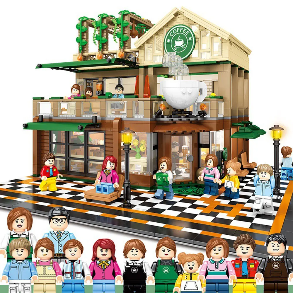 Idea City street view LED light casual coffee house Building Blocks Bricks Classic Model Kids Gift Compatible Legoinglys 601093
Idea City street view LED light casual coffee house Building Blocks Bricks Classic Model Kids Gift Compatible Legoinglys 601093
