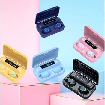 F9-9 TWS Headphones Wireless Earphone Bluetooth 5.0 Waterproof Headset LED Display Earbuds Support iOS/Android Phones HD Call
F9-9 TWS Headphones Wireless Earphone Bluetooth 5.0 Waterproof Headset LED Display Earbuds Support iOS/Android Phones HD Call