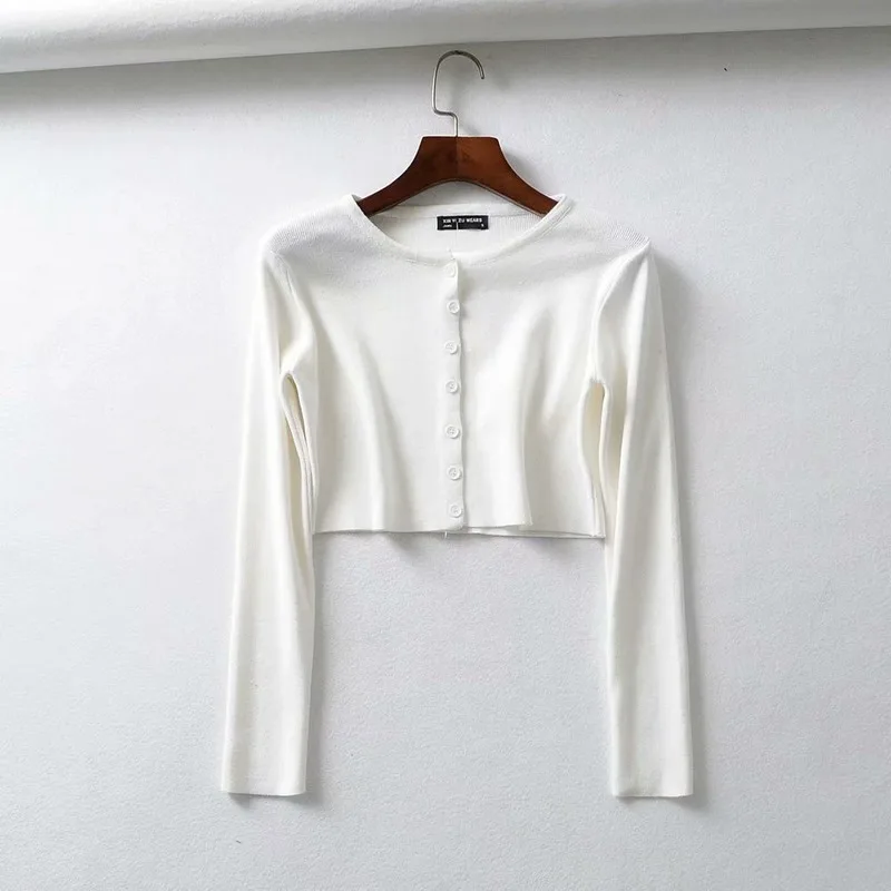 Spring / Summer 2020 Explosion models Women's new European and American style short single-breasted long-sleeved sweater
Spring / Summer 2020 Explosion models Women's new European and American style short single-breasted long-sleeved sweater