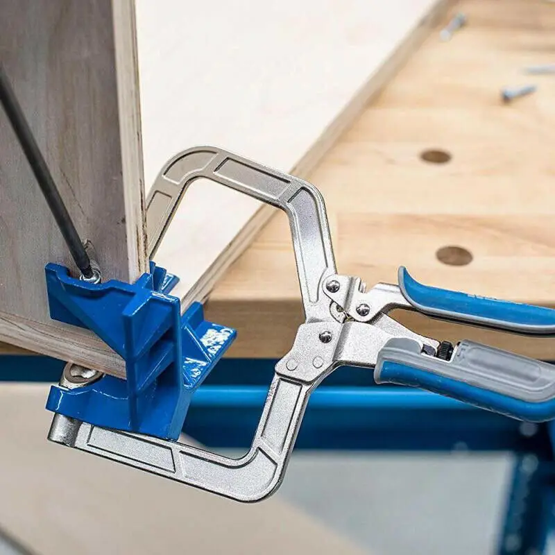 90 Degree Right Angle Woodworking Clamp Picture Frame Corner Clip Hand Tool Clamps