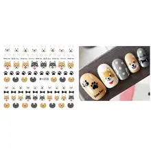 カラフルな漫画の動物果樹ネイルステッカー水転写アート爪の装飾マルチ形状デザイン適用が容易(China)