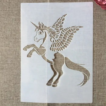 29*21cm A4 Flying Unicorn DIY Layering Stencils Painting Scrapbook Coloring Embossing Album Decorative Template
29*21cm A4 Flying Unicorn DIY Layering Stencils Painting Scrapbook Coloring Embossing Album Decorative Template