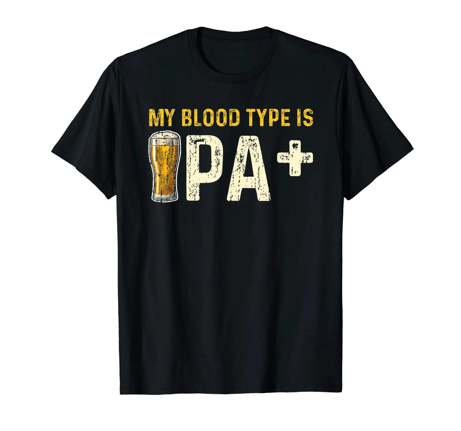 

My Blood Type Is IPA+ Shirt IPA Positive Beer Drinking Gift Oversized T Shirt Gothic Shirt