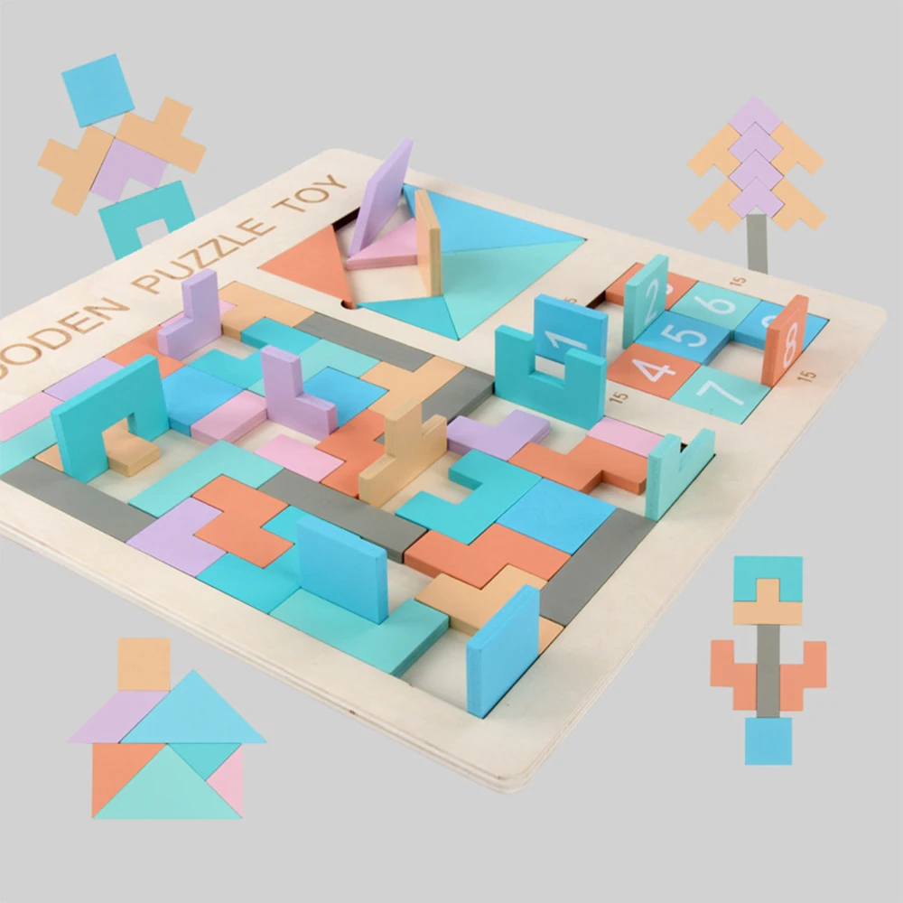 New Design 3 In 1 Multifunction Wooden Tetris Puzzles Tangram Sudoku Toys Jigsaw Board Early Childhood Game Toy For Childen Kids
New Design 3 In 1 Multifunction Wooden Tetris Puzzles Tangram Sudoku Toys Jigsaw Board Early Childhood Game Toy For Childen Kids