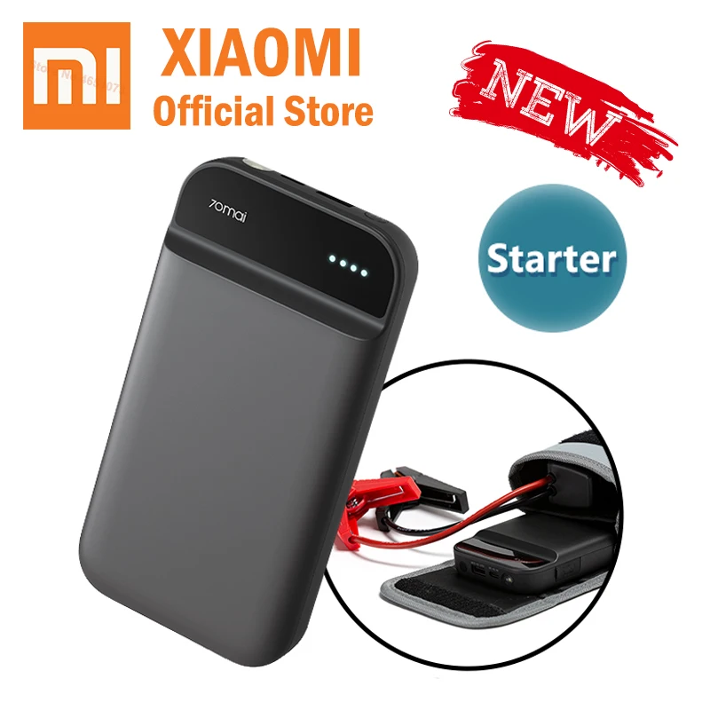 Xiaomi 70mai Jump Starter Battery Power Bank With Bag car starter Auto Buster Car Emergency Booster 70Mai car jump starter 
Xiaomi 70mai Jump Starter Battery Power Bank With Bag car starter Auto Buster Car Emergency Booster 70Mai car jump starter