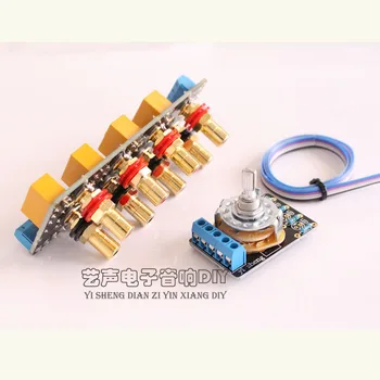 Power amplifier chassis Signal selection switch board Audio source signal switching relay wave band with RCA
Power amplifier chassis Signal selection switch board Audio source signal switching relay wave band with RCA